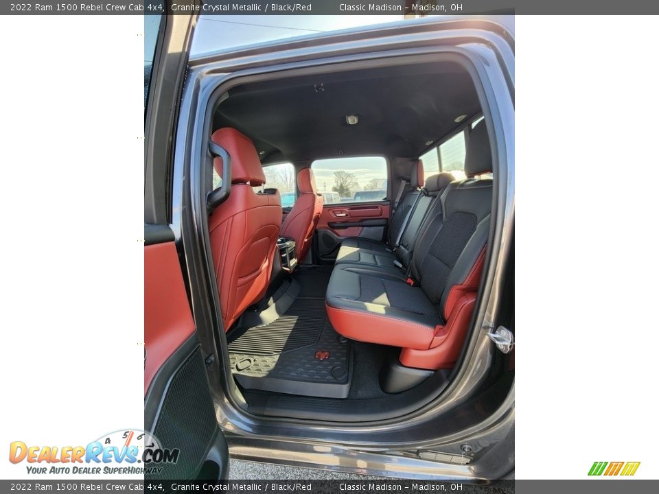 Rear Seat of 2022 Ram 1500 Rebel Crew Cab 4x4 Photo #3