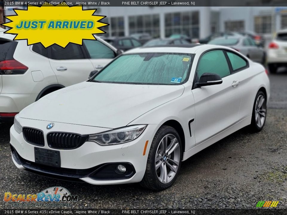 2015 BMW 4 Series 435i xDrive Coupe Alpine White / Black Photo #1