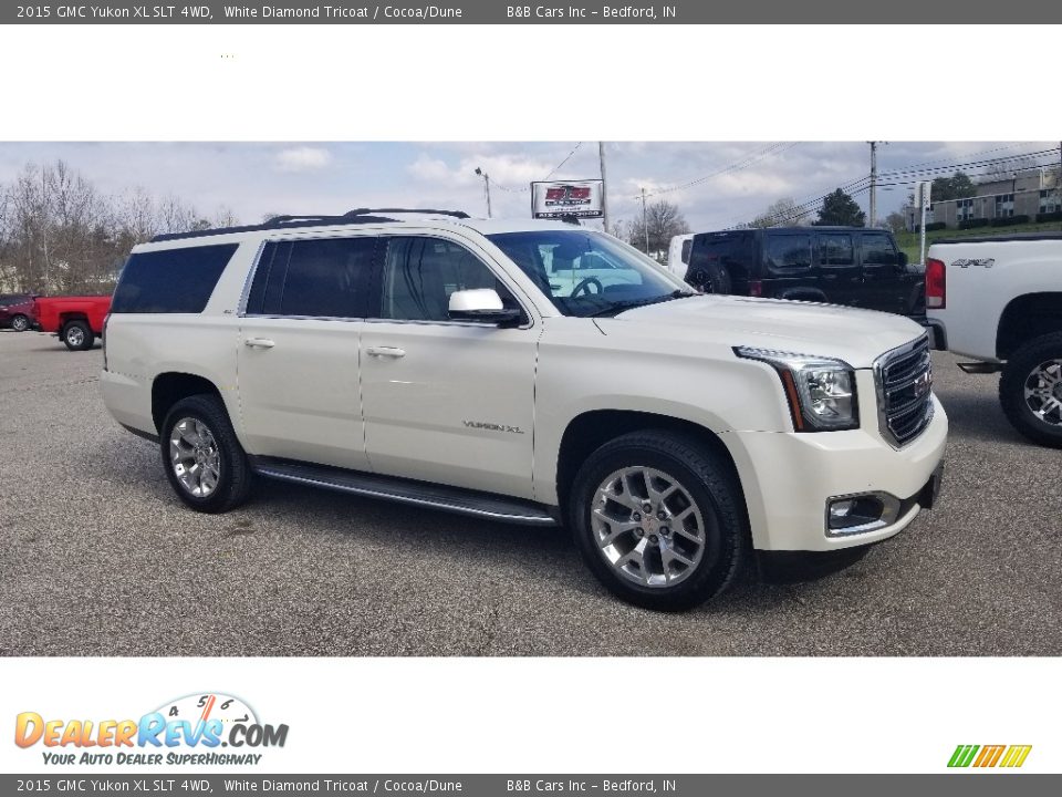 2015 GMC Yukon XL SLT 4WD White Diamond Tricoat / Cocoa/Dune Photo #34