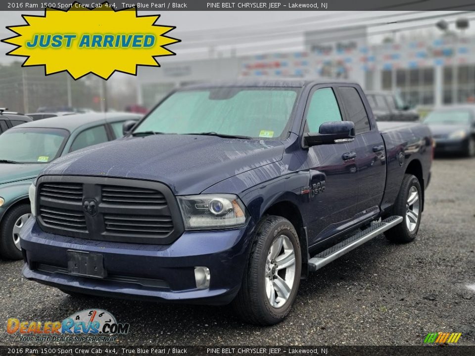 2016 Ram 1500 Sport Crew Cab 4x4 True Blue Pearl / Black Photo #1