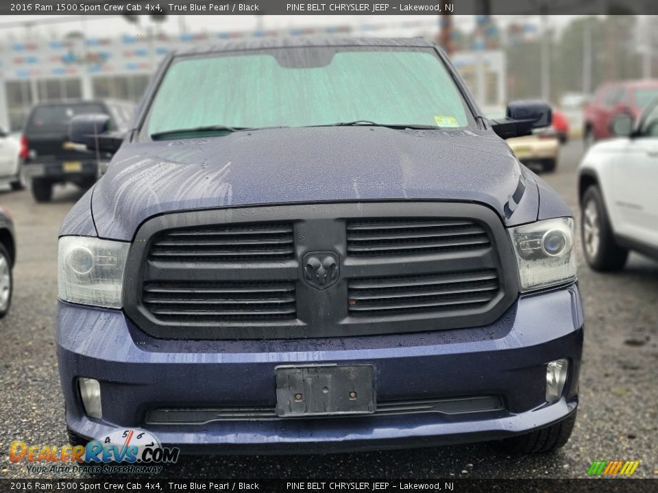 2016 Ram 1500 Sport Crew Cab 4x4 True Blue Pearl / Black Photo #2