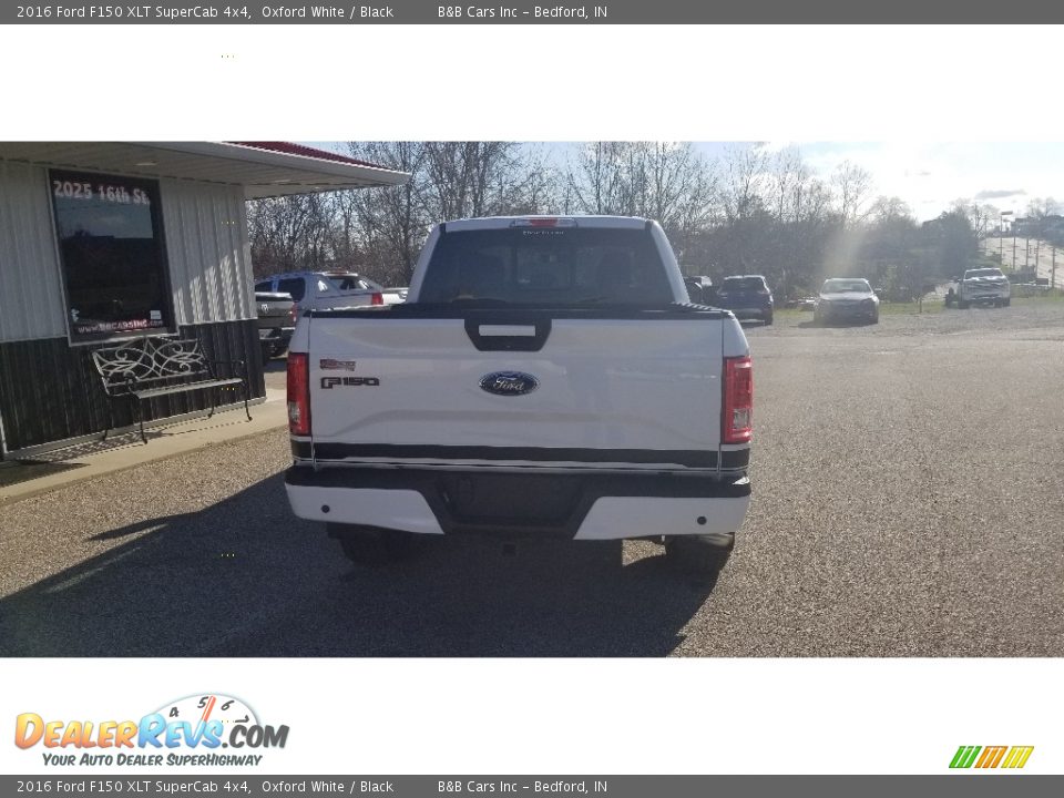 2016 Ford F150 XLT SuperCab 4x4 Oxford White / Black Photo #3