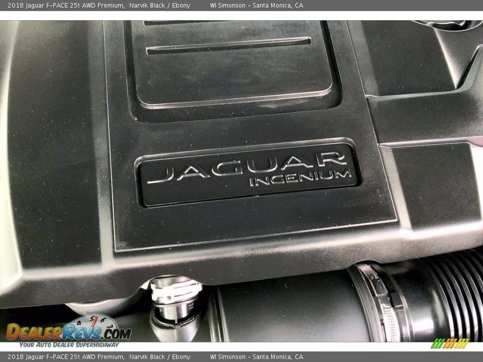 2018 Jaguar F-PACE 25t AWD Premium Narvik Black / Ebony Photo #32