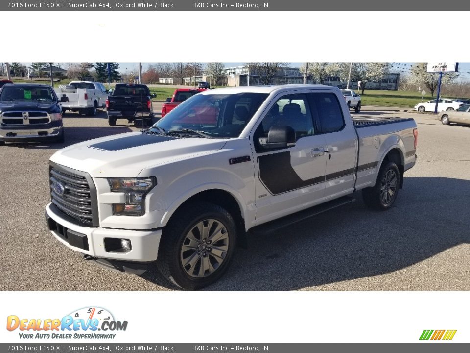 2016 Ford F150 XLT SuperCab 4x4 Oxford White / Black Photo #5