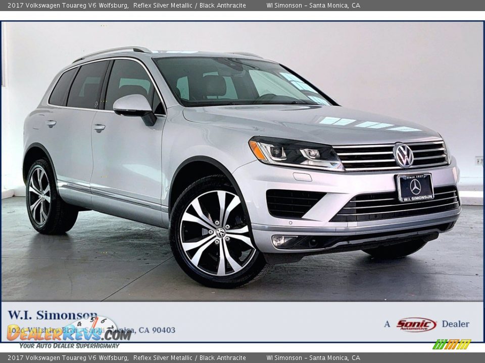 2017 Volkswagen Touareg V6 Wolfsburg Reflex Silver Metallic / Black Anthracite Photo #1