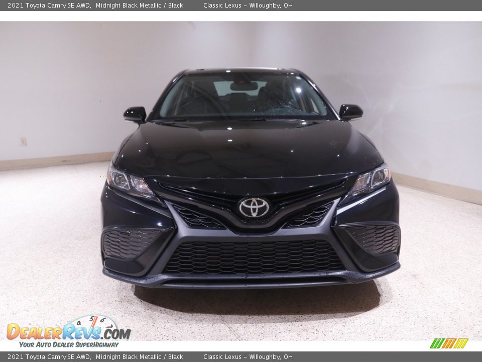 2021 Toyota Camry SE AWD Midnight Black Metallic / Black Photo #2