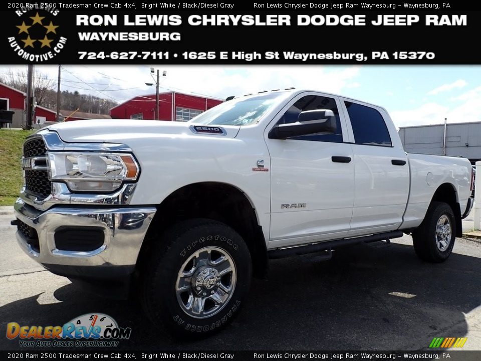 2020 Ram 2500 Tradesman Crew Cab 4x4 Bright White / Black/Diesel Gray Photo #1