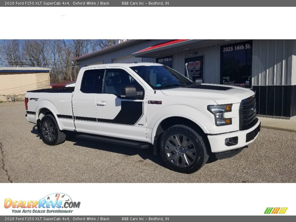 2016 Ford F150 XLT SuperCab 4x4 Oxford White / Black Photo #26