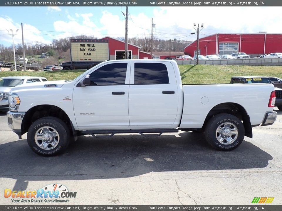 2020 Ram 2500 Tradesman Crew Cab 4x4 Bright White / Black/Diesel Gray Photo #2