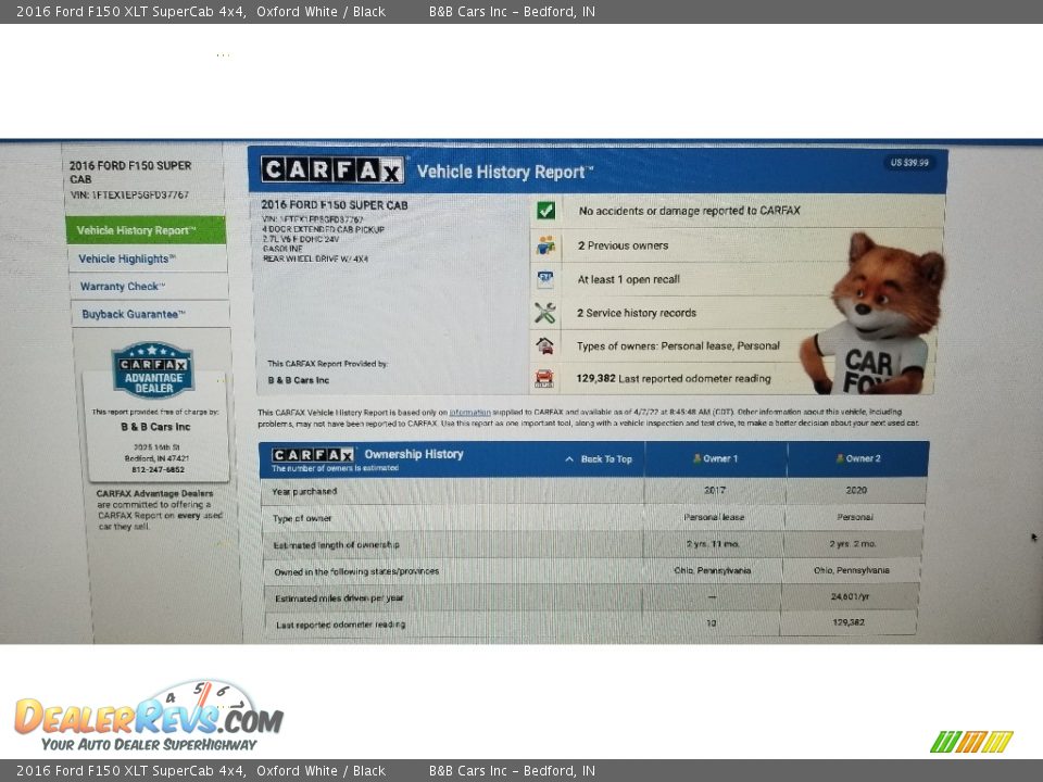 2016 Ford F150 XLT SuperCab 4x4 Oxford White / Black Photo #28