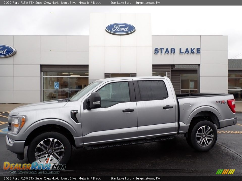 2022 Ford F150 STX SuperCrew 4x4 Iconic Silver Metallic / Black Photo #1