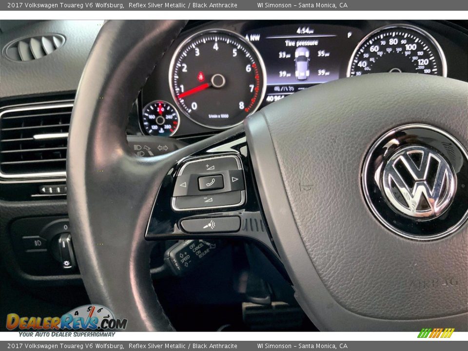 2017 Volkswagen Touareg V6 Wolfsburg Steering Wheel Photo #21