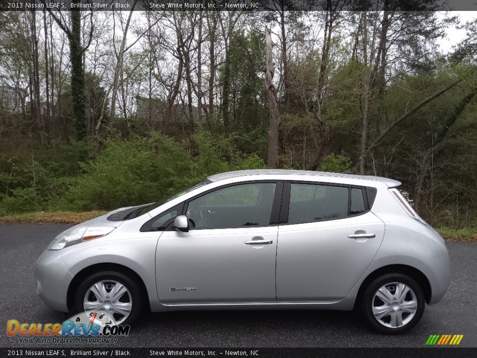 2013 Nissan LEAF S Brilliant Silver / Black Photo #1