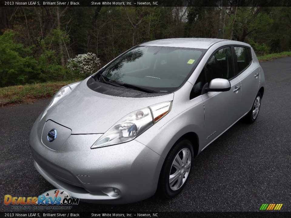 2013 Nissan LEAF S Brilliant Silver / Black Photo #2