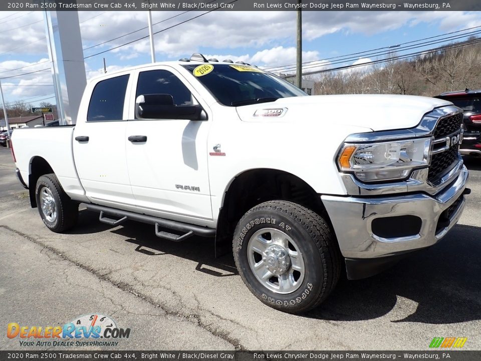 2020 Ram 2500 Tradesman Crew Cab 4x4 Bright White / Black/Diesel Gray Photo #7