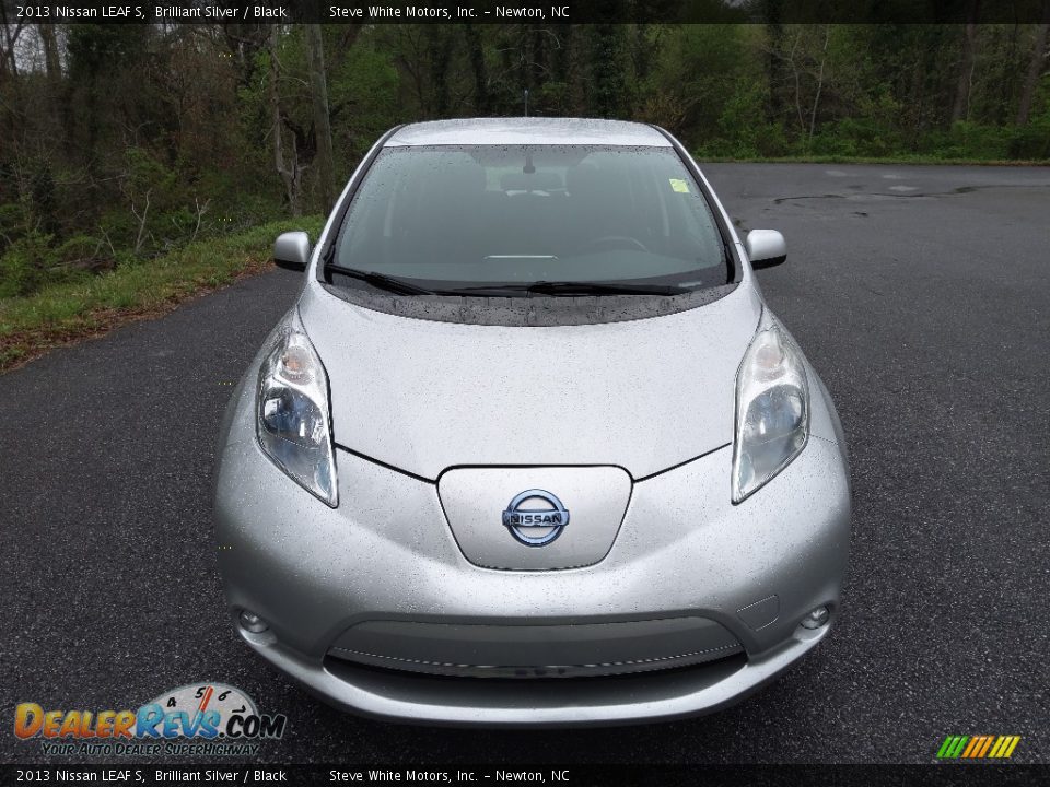 2013 Nissan LEAF S Brilliant Silver / Black Photo #3