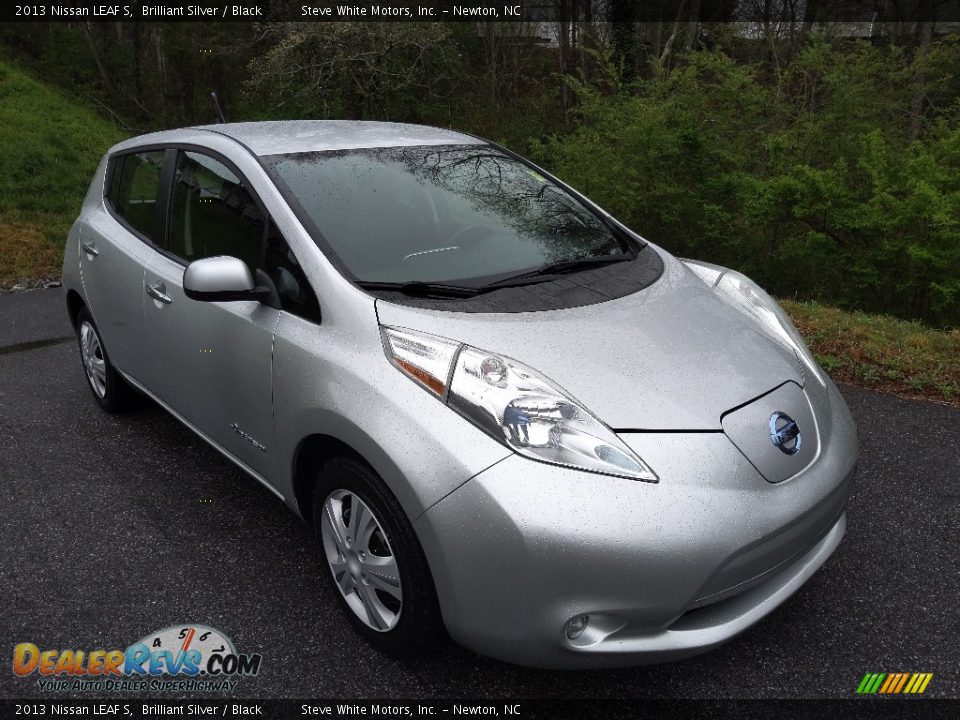 2013 Nissan LEAF S Brilliant Silver / Black Photo #4