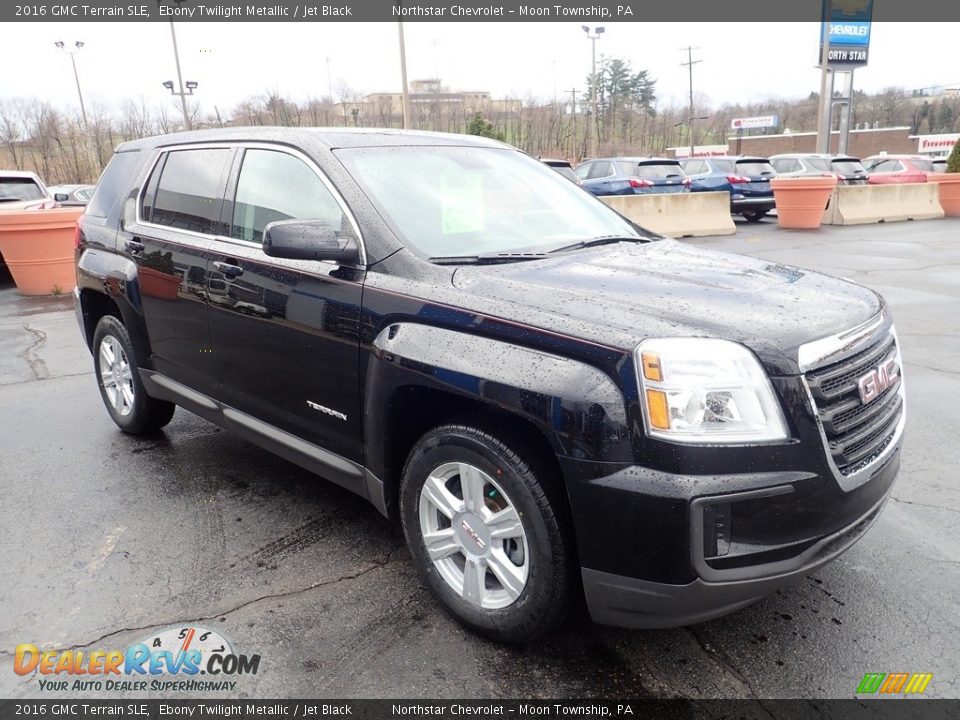 2016 GMC Terrain SLE Ebony Twilight Metallic / Jet Black Photo #11