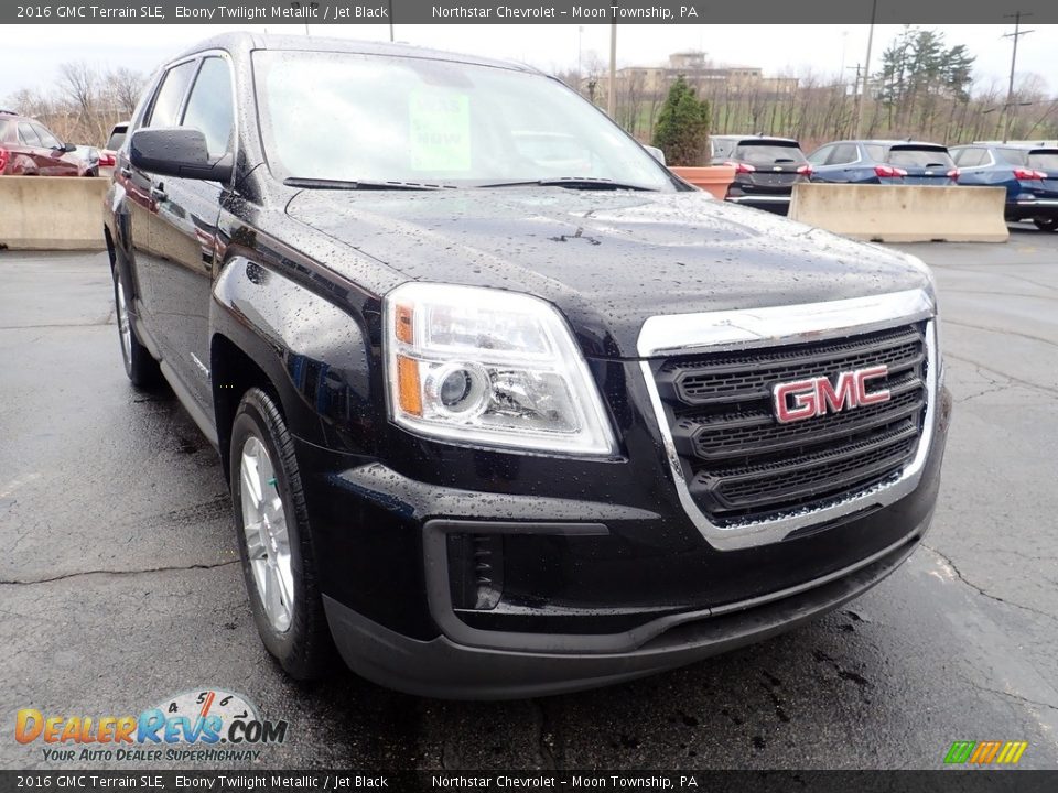 2016 GMC Terrain SLE Ebony Twilight Metallic / Jet Black Photo #12