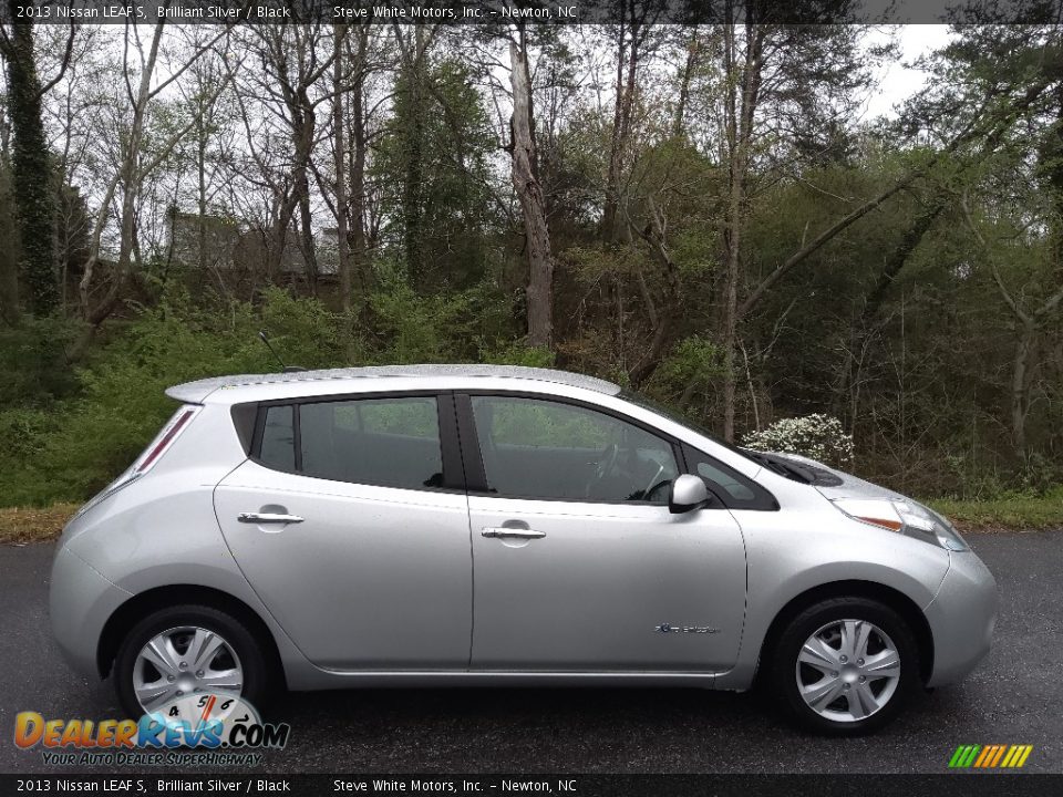 2013 Nissan LEAF S Brilliant Silver / Black Photo #5