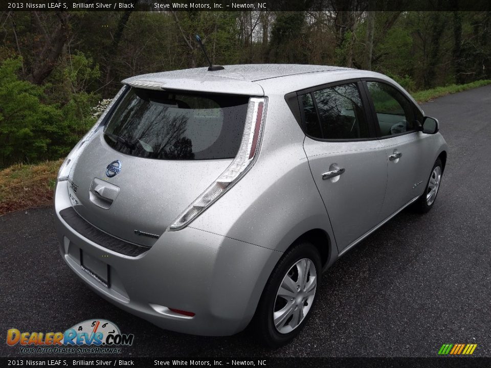 2013 Nissan LEAF S Brilliant Silver / Black Photo #6