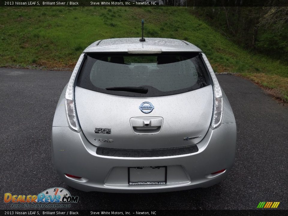 2013 Nissan LEAF S Brilliant Silver / Black Photo #7