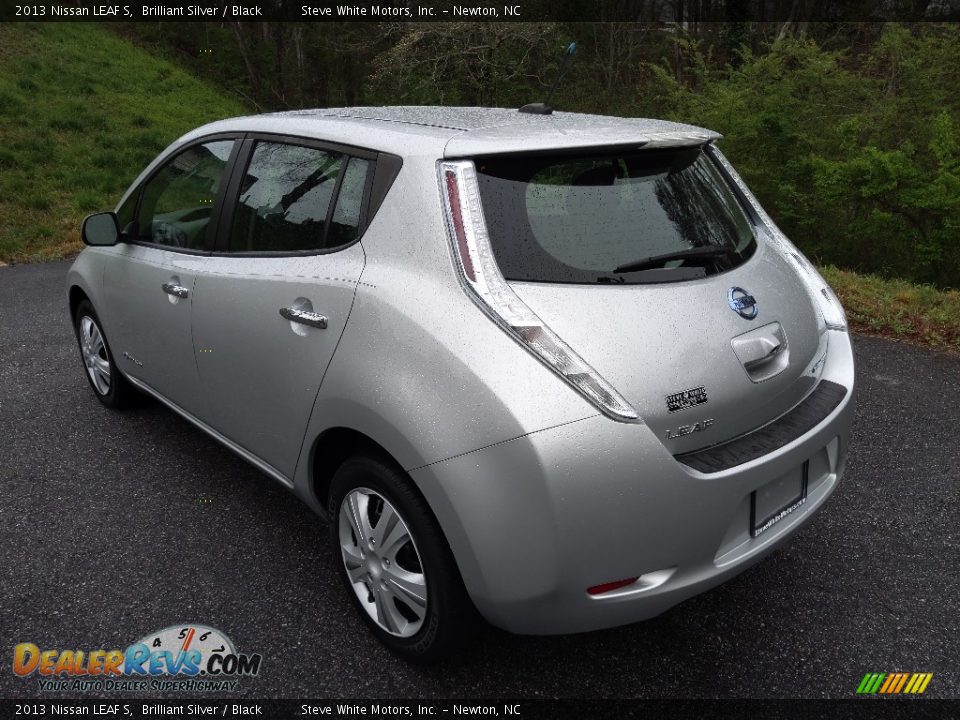 2013 Nissan LEAF S Brilliant Silver / Black Photo #8