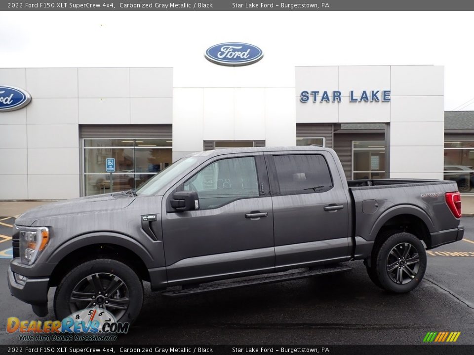 2022 Ford F150 XLT SuperCrew 4x4 Carbonized Gray Metallic / Black Photo #1