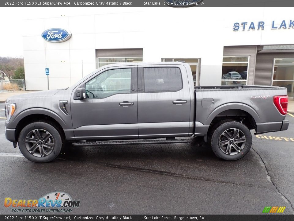 2022 Ford F150 XLT SuperCrew 4x4 Carbonized Gray Metallic / Black Photo #2