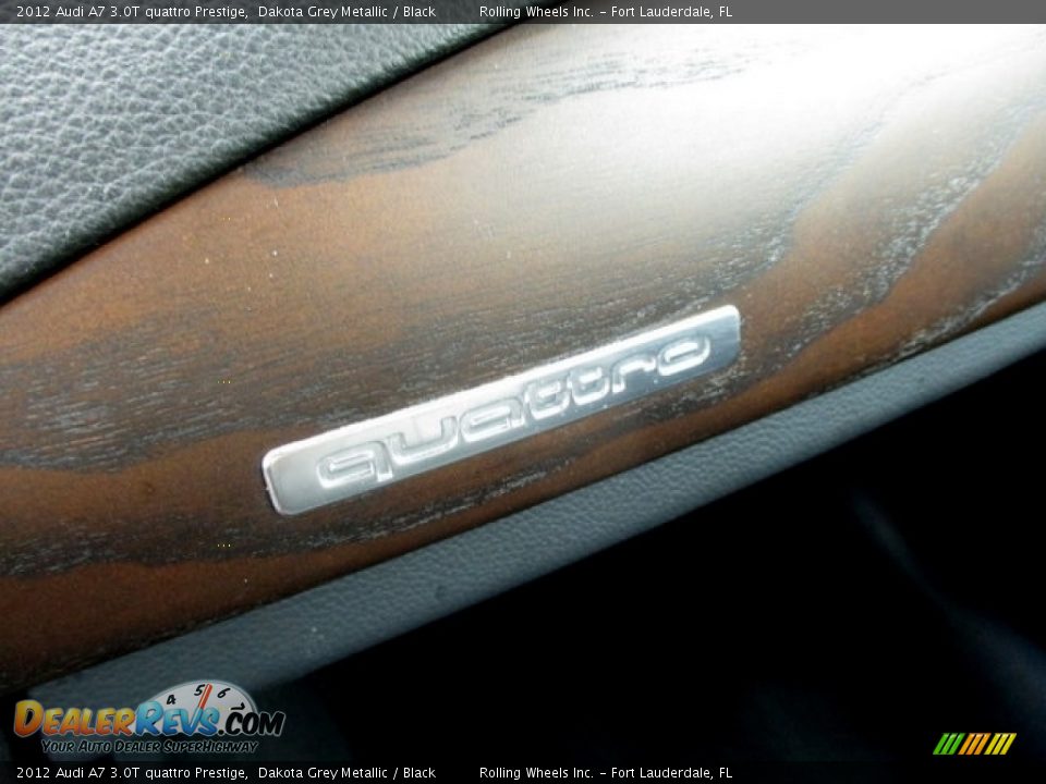 2012 Audi A7 3.0T quattro Prestige Dakota Grey Metallic / Black Photo #7