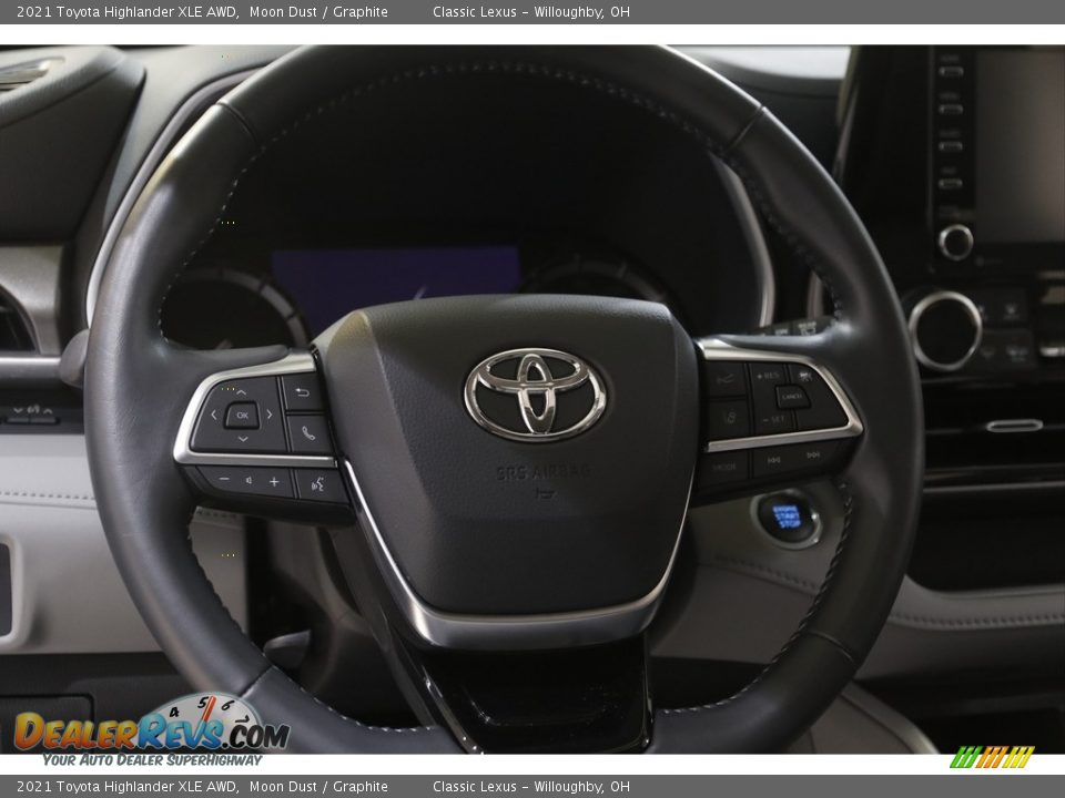 2021 Toyota Highlander XLE AWD Steering Wheel Photo #7