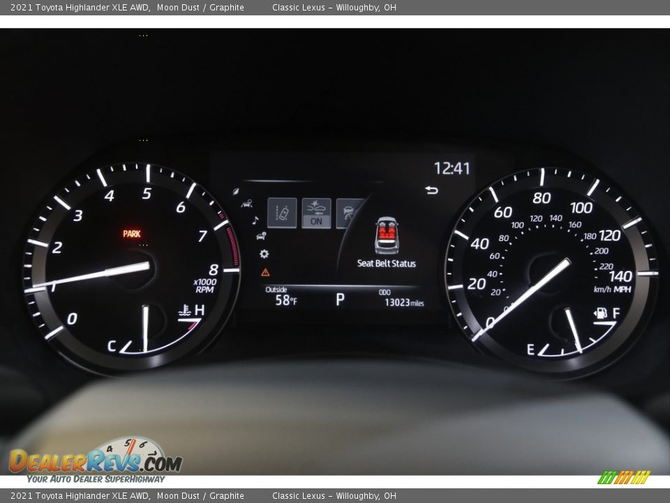 2021 Toyota Highlander XLE AWD Gauges Photo #8