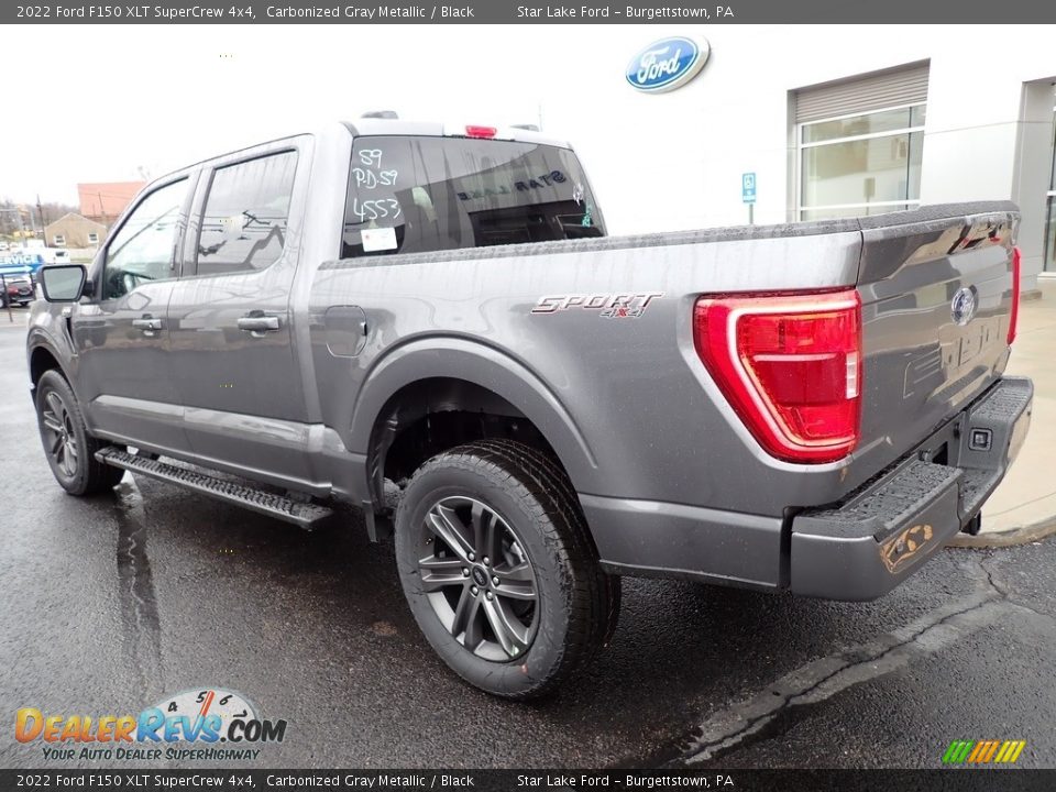 2022 Ford F150 XLT SuperCrew 4x4 Carbonized Gray Metallic / Black Photo #3