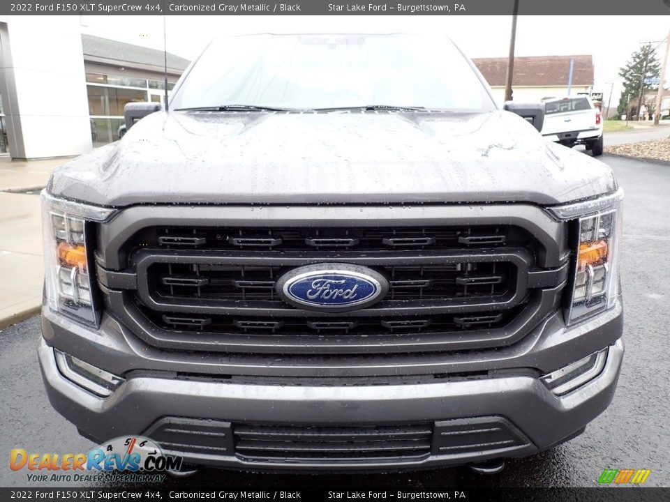 2022 Ford F150 XLT SuperCrew 4x4 Carbonized Gray Metallic / Black Photo #8