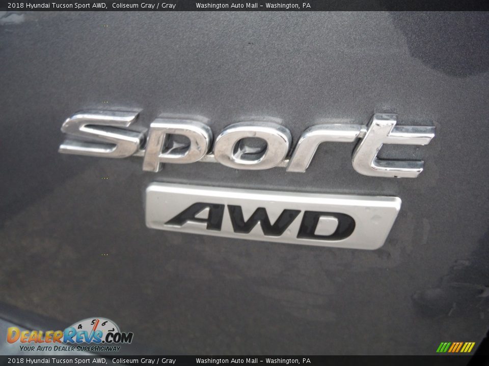 2018 Hyundai Tucson Sport AWD Coliseum Gray / Gray Photo #10