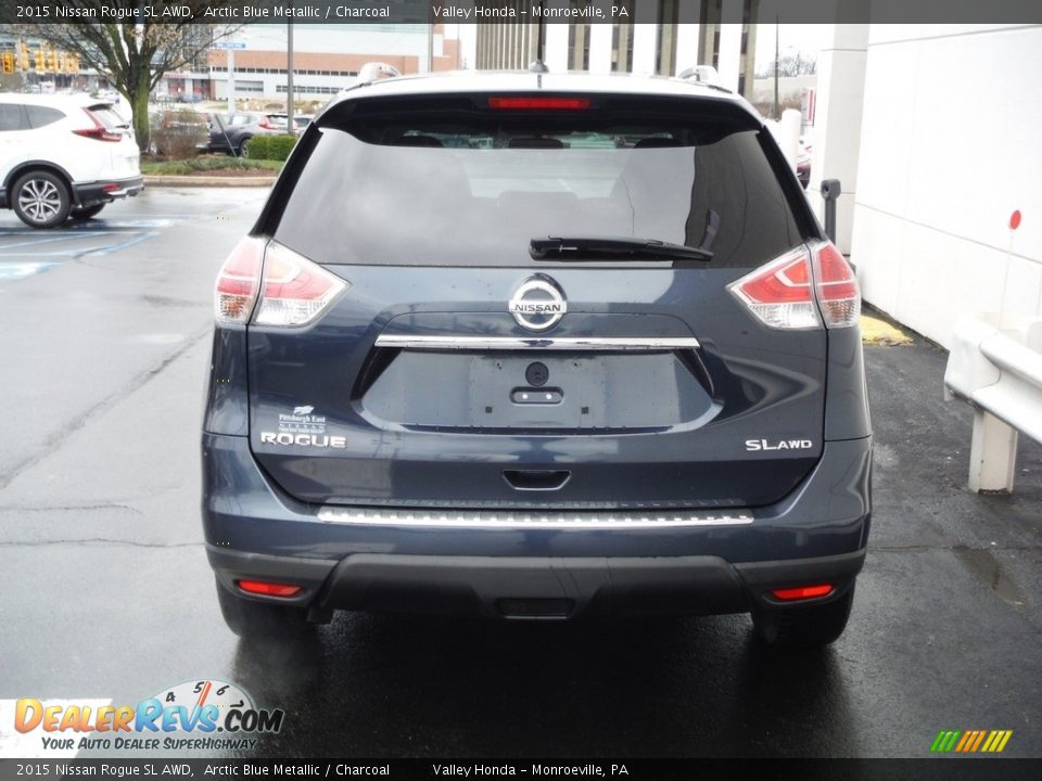 2015 Nissan Rogue SL AWD Arctic Blue Metallic / Charcoal Photo #7