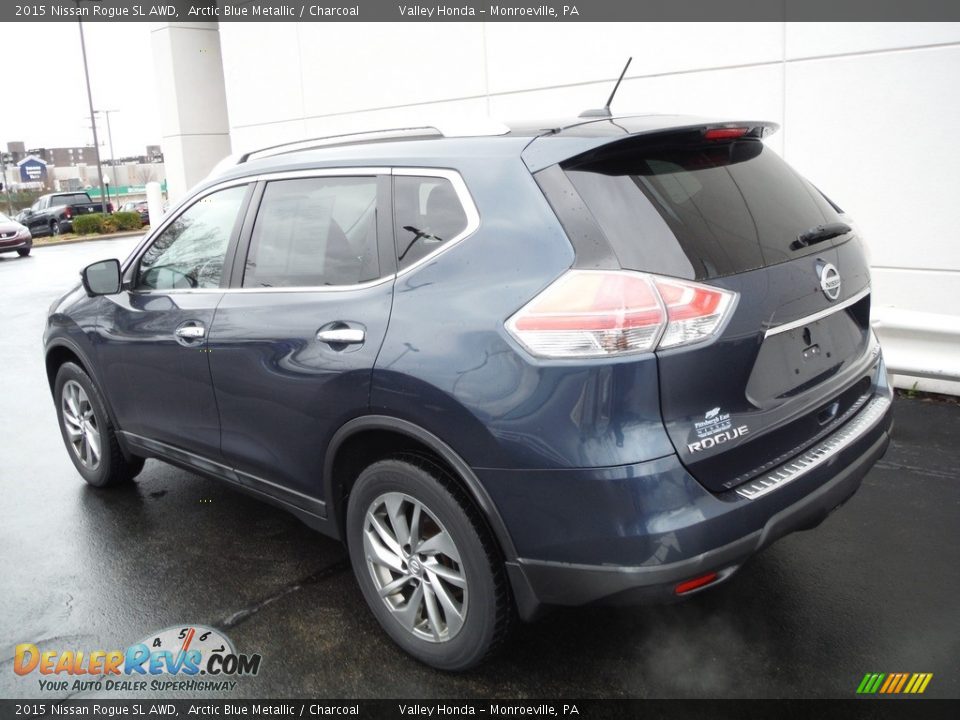 2015 Nissan Rogue SL AWD Arctic Blue Metallic / Charcoal Photo #8