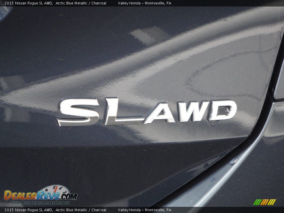 2015 Nissan Rogue SL AWD Arctic Blue Metallic / Charcoal Photo #9