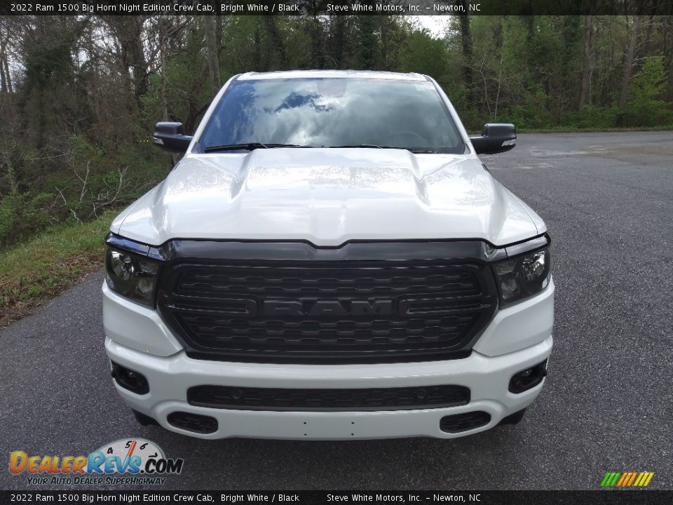 2022 Ram 1500 Big Horn Night Edition Crew Cab Bright White / Black Photo #3