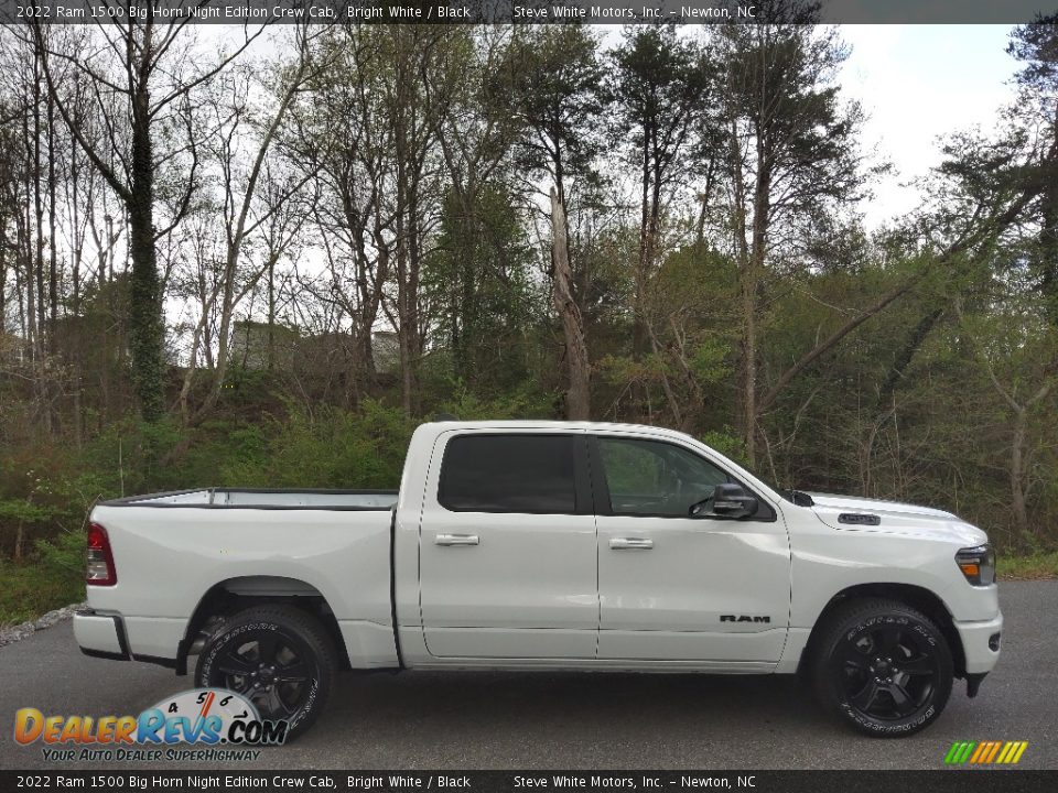 2022 Ram 1500 Big Horn Night Edition Crew Cab Bright White / Black Photo #5