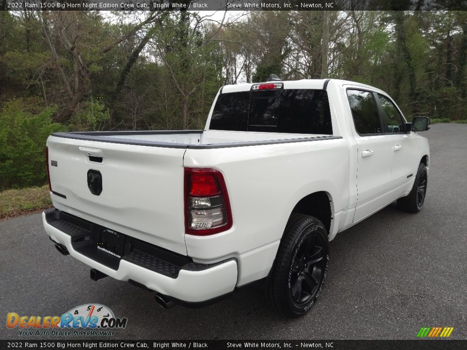 2022 Ram 1500 Big Horn Night Edition Crew Cab Bright White / Black Photo #6