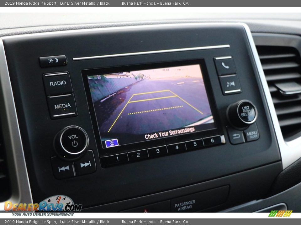 2019 Honda Ridgeline Sport Lunar Silver Metallic / Black Photo #22