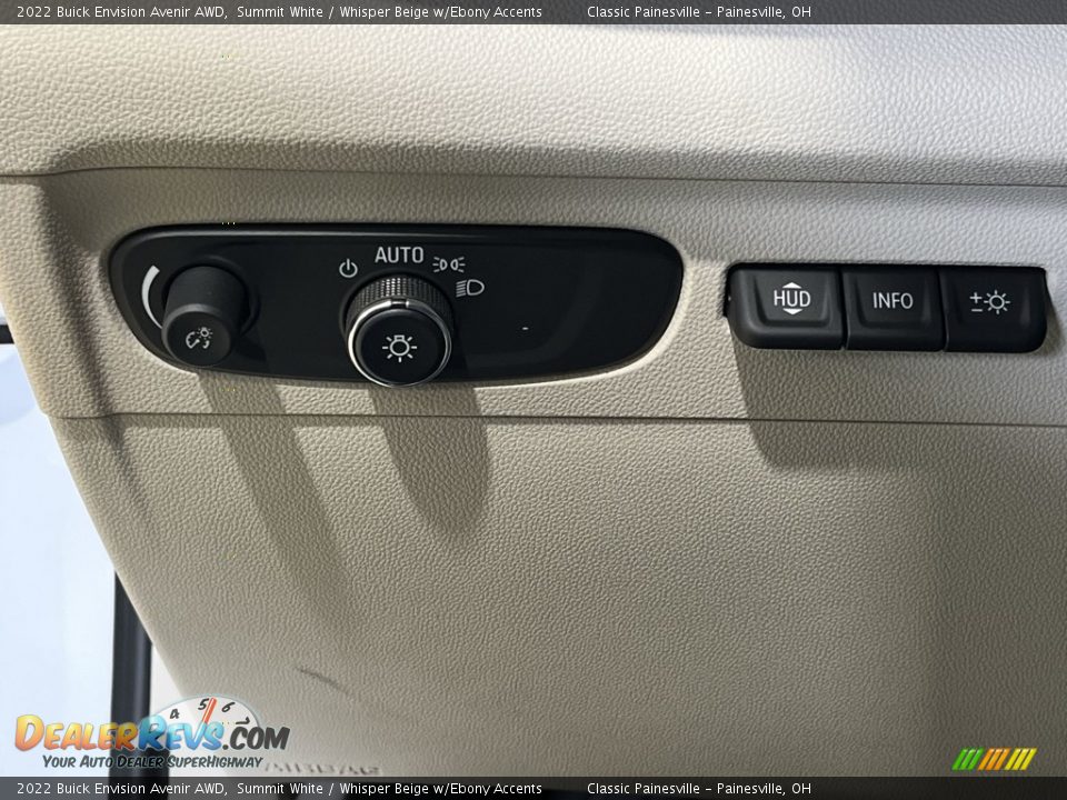 Controls of 2022 Buick Envision Avenir AWD Photo #18