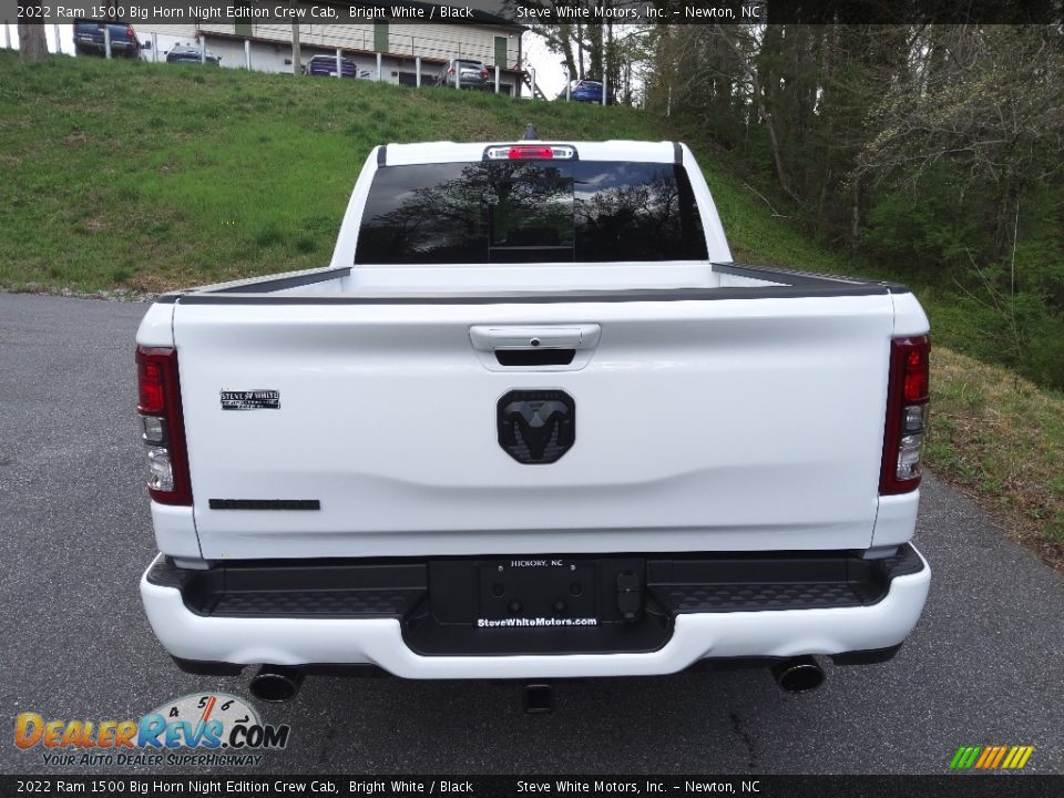 2022 Ram 1500 Big Horn Night Edition Crew Cab Bright White / Black Photo #7