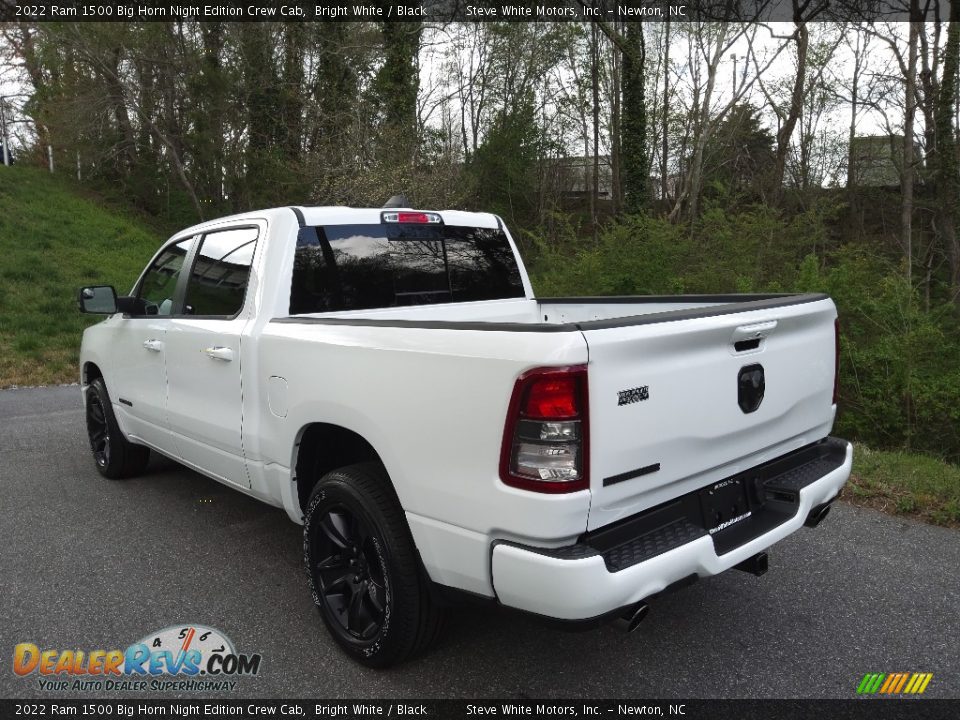 2022 Ram 1500 Big Horn Night Edition Crew Cab Bright White / Black Photo #9