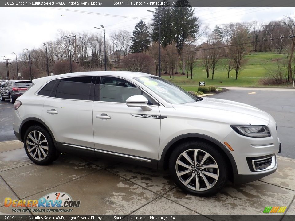 2019 Lincoln Nautilus Select AWD Ingot Silver / Ebony Photo #7