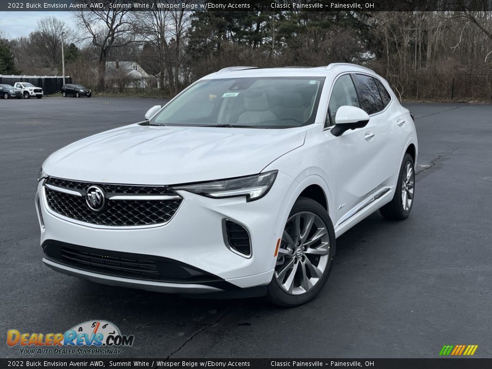 2022 Buick Envision Avenir AWD Summit White / Whisper Beige w/Ebony Accents Photo #1