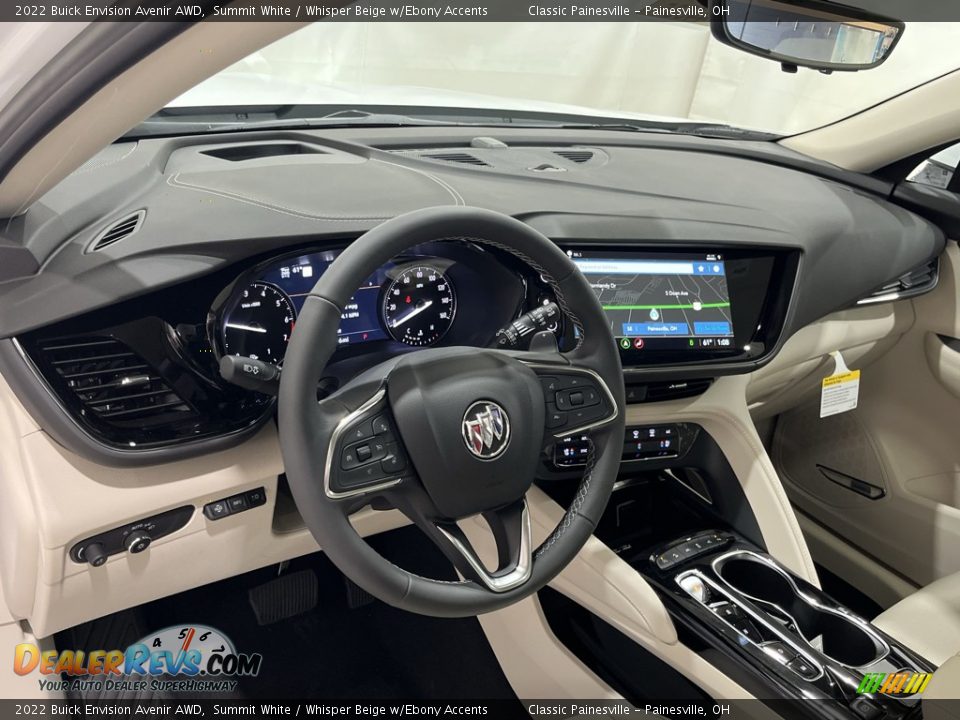 2022 Buick Envision Avenir AWD Summit White / Whisper Beige w/Ebony Accents Photo #10