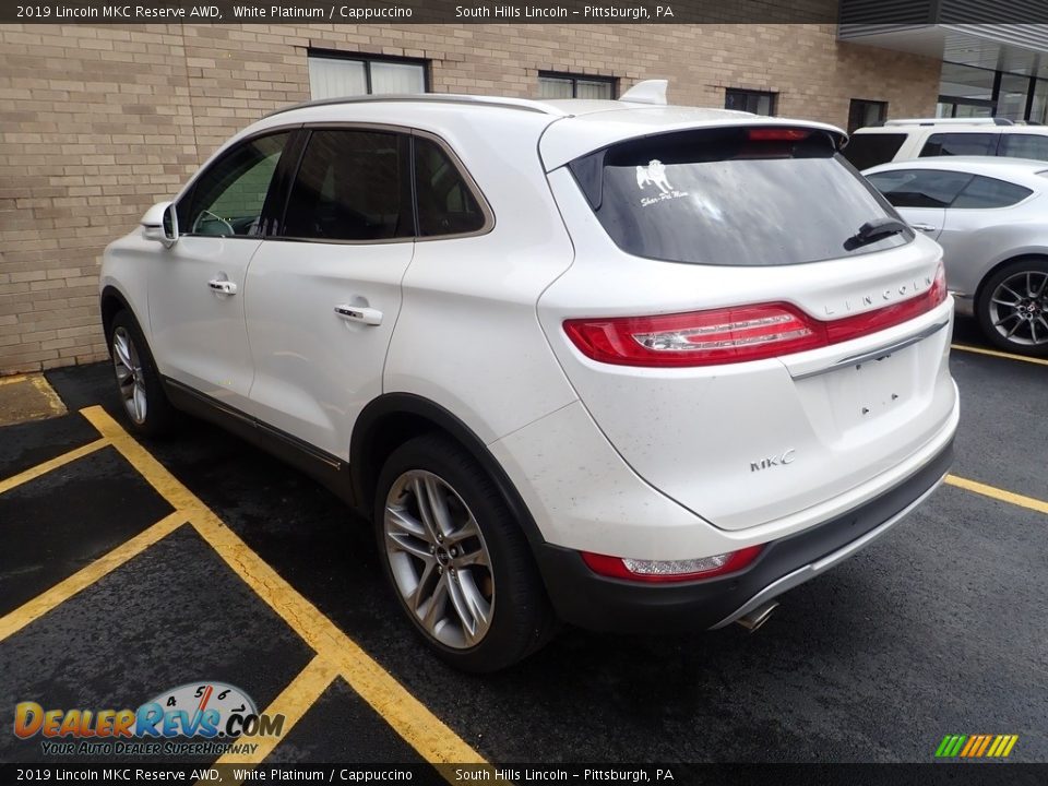 2019 Lincoln MKC Reserve AWD White Platinum / Cappuccino Photo #2