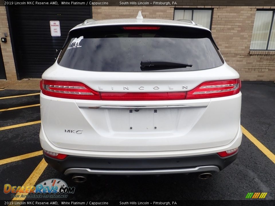 2019 Lincoln MKC Reserve AWD White Platinum / Cappuccino Photo #3